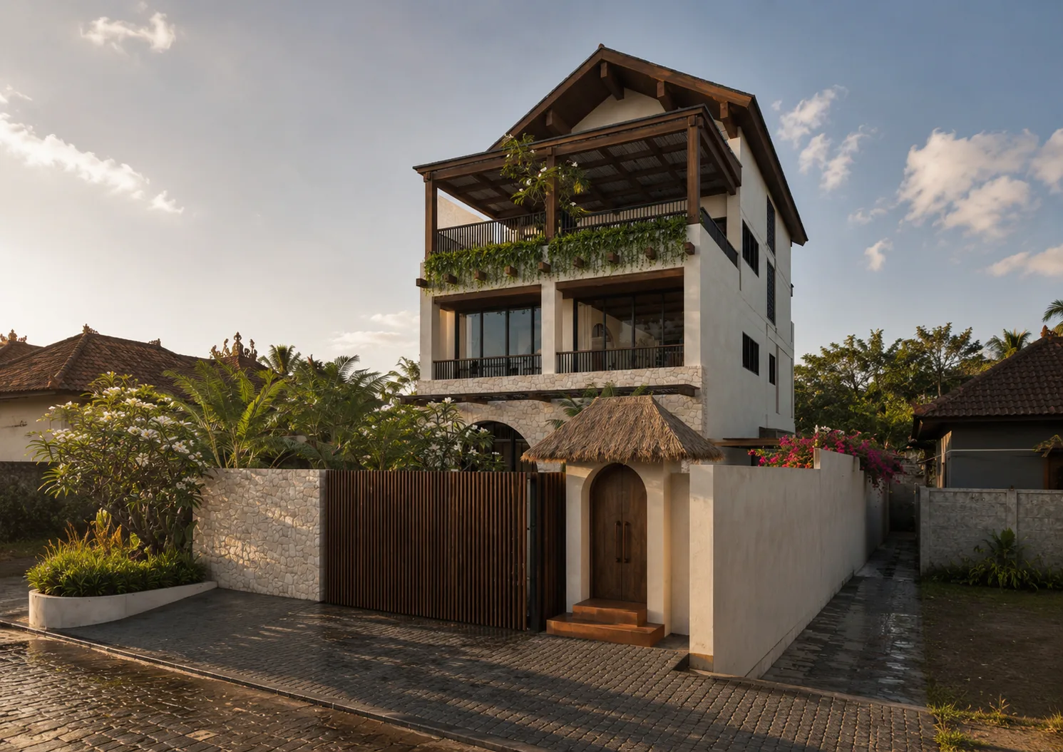 Sahadewa Dream Land villa exterior in Pecatu